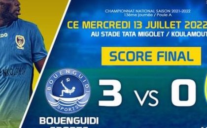 National Foot 1 : Bouenguidi Sports ne disputera pas les playoffs finaux et donc un second sacre !
