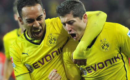 Aubameyang inscrit son 8e but en Bundesliga