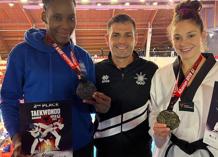 Urgence Mouega se pare d'or à l'Albanian Open G1 de taekwondo