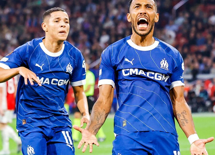 Ligue Europa : Aubameyang arrache le nul pour l'OM grace à un doublé face à l'Ajax